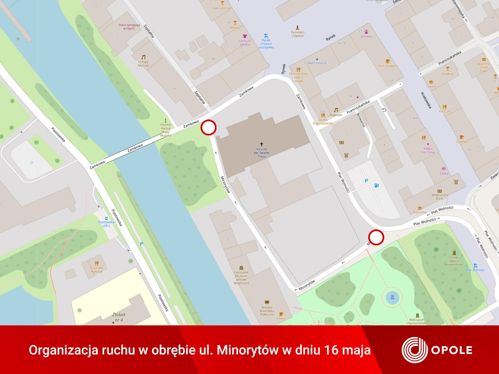 mapa sytuacyjna - ul. Minorytów