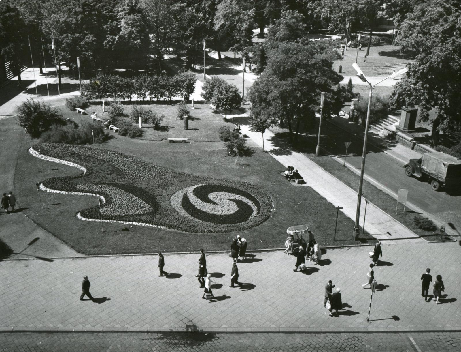 Fragment placu Wolności, fot. A. Śmietański, 1968 rok