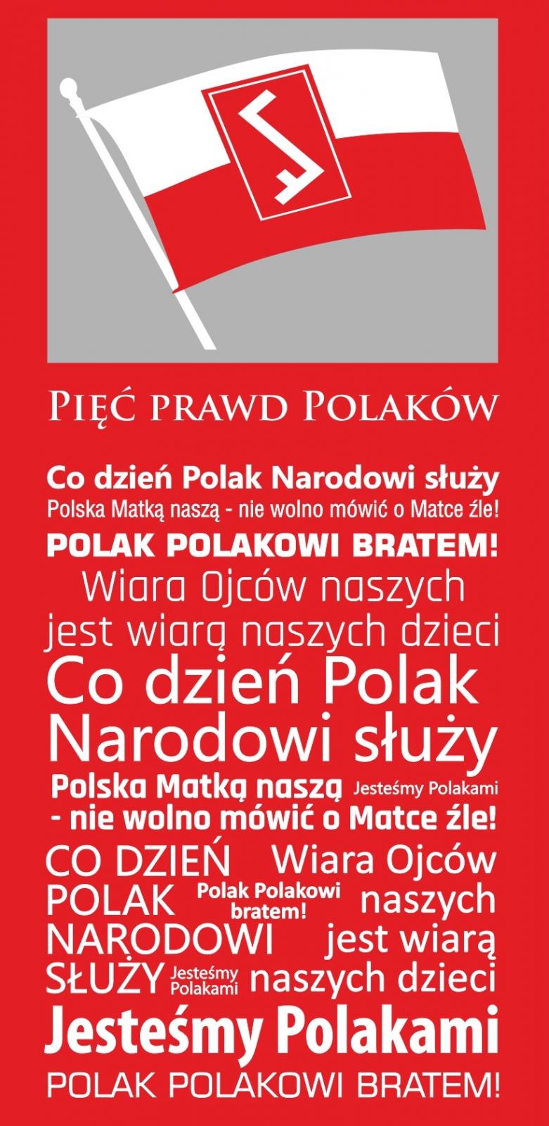 Plansza przedstawiająca znak ZPwN - Rodło oraz Prawdy Polaków, która od kilku lat znajduje się w Sali im. Karola Musioła w opolskim ratuszu, projekt graficzny: Halina Fleger. Prawdy Polaków znajdują się także na tablicy pod Pomnikiem Bojownikom o Polskość Śląska Opolskiego na Placu Wolności.