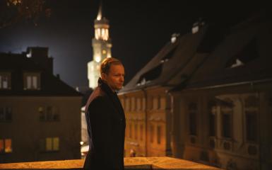 Maciej Stuhr na planie Szadzi w Opolu