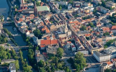 panorama lotnicza Opola