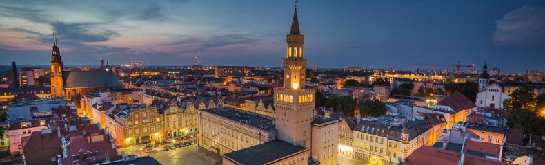 Opole - widok na ratusz