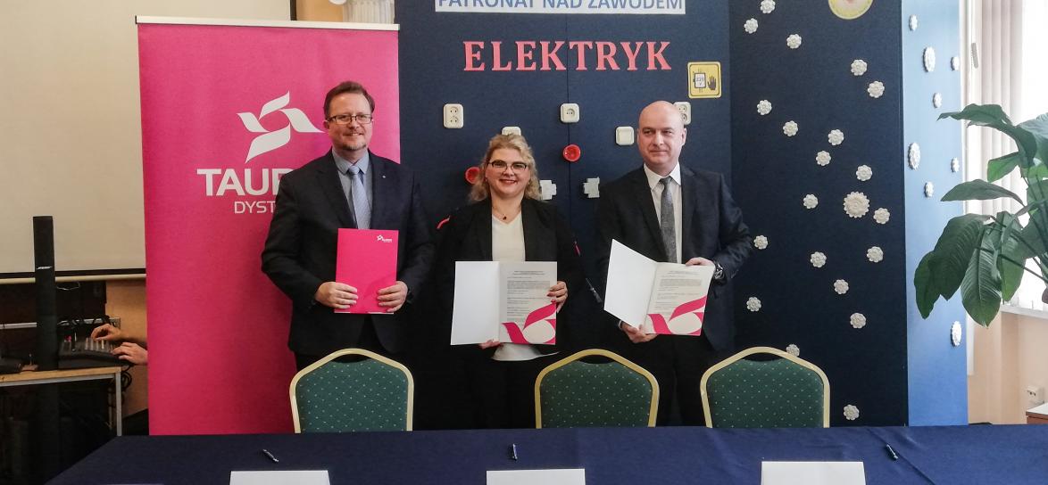 Zespół Szkół Budowlanych będzie współpracował z TAURON DYSTRYBUCJA SA