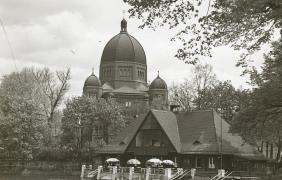 Nowa Synagoga i tzw. Domek Lodowy lata 30 .XX w.