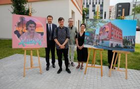 mural Krzysztofa Krawczyka- konferencja prasowa